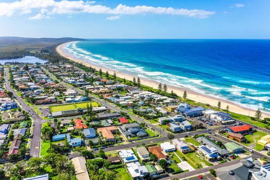 Surfing at Lennox Head