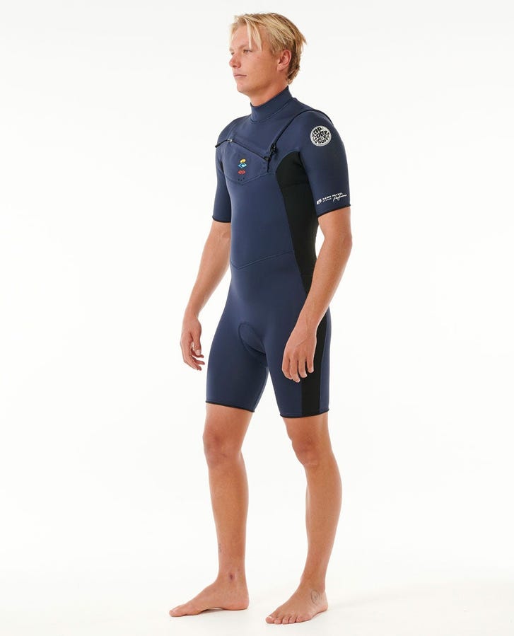 DAWN PATROL CHEST ZIP SHORT SLEEVE SPRINGSUIT 2MM