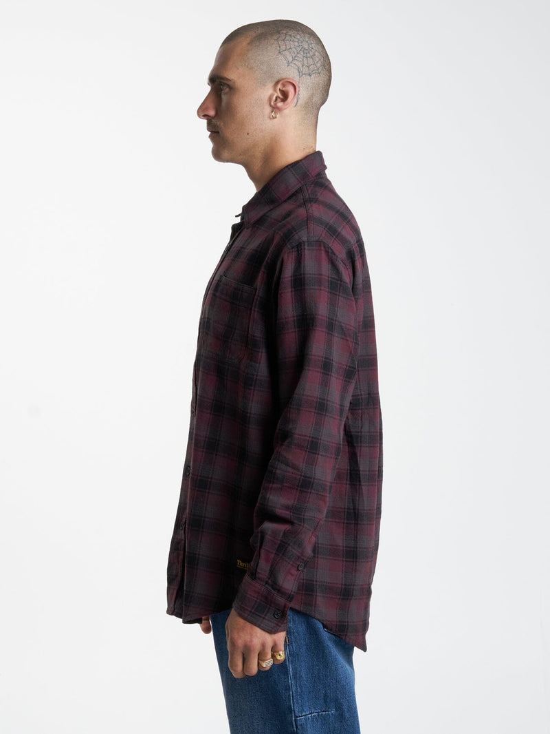 THRILLS UNION CHECK LONG SLEEVE SHIRT