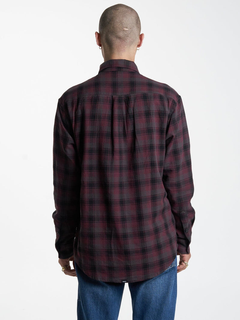 THRILLS UNION CHECK LONG SLEEVE SHIRT