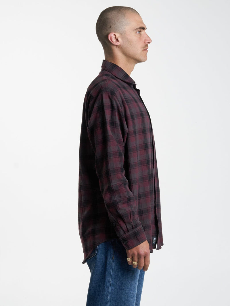 THRILLS UNION CHECK LONG SLEEVE SHIRT