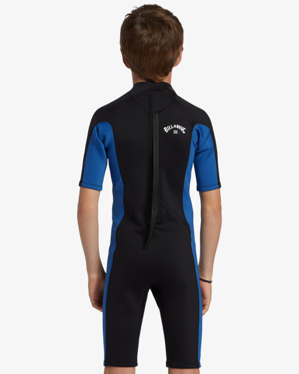 BOYS FOIL BACK ZIP SPRINGSUIT 2MM