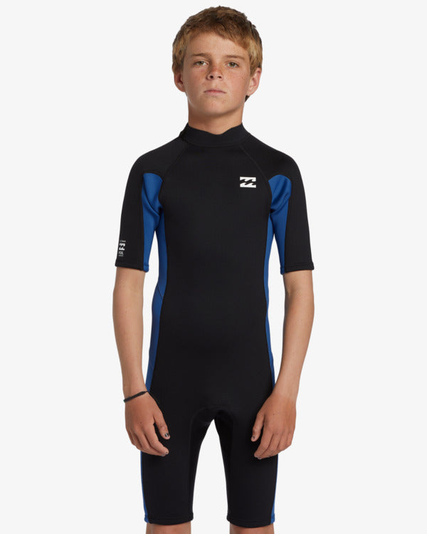 BOYS FOIL BACK ZIP SPRINGSUIT 2MM