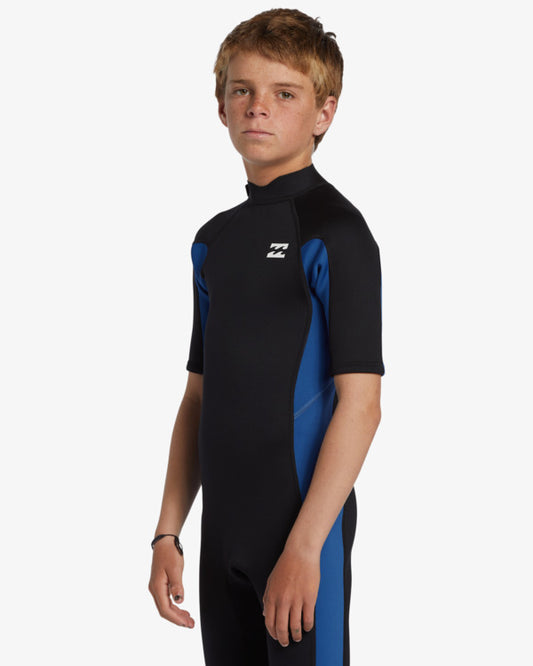 BOYS FOIL BACK ZIP SPRINGSUIT 2MM