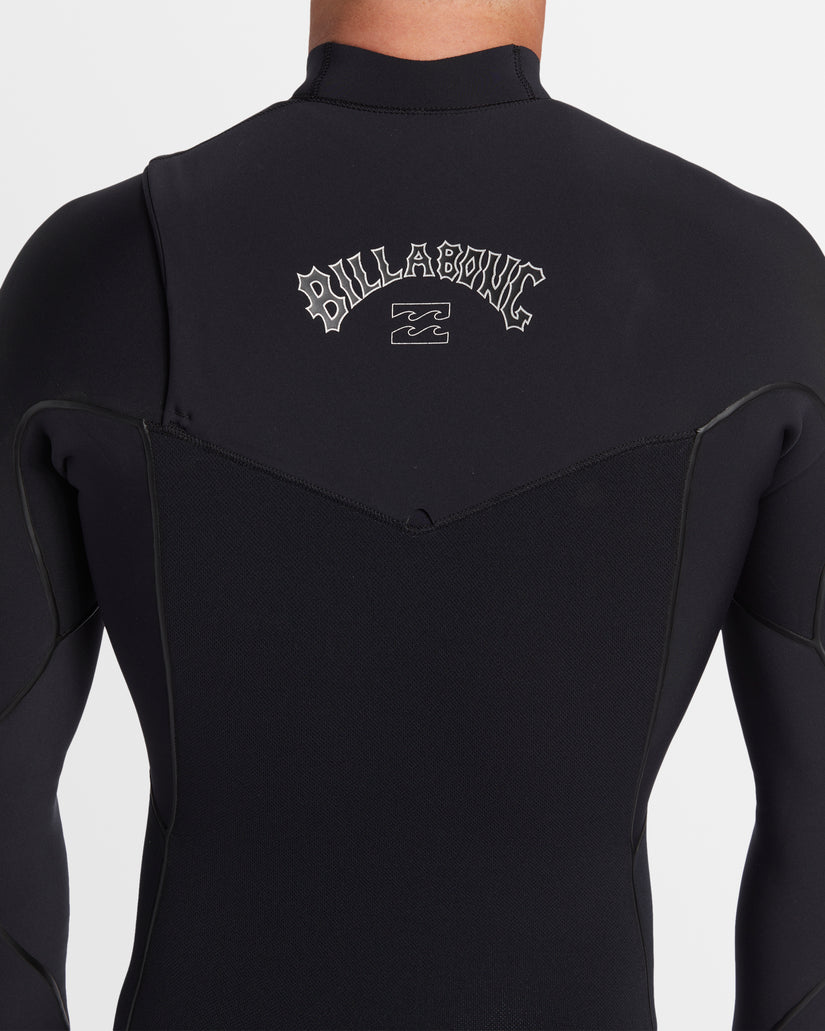 BILLABONG MENS 3/2 FURNACE NATURAL CHEST ZIP STEAMER WETSUIT