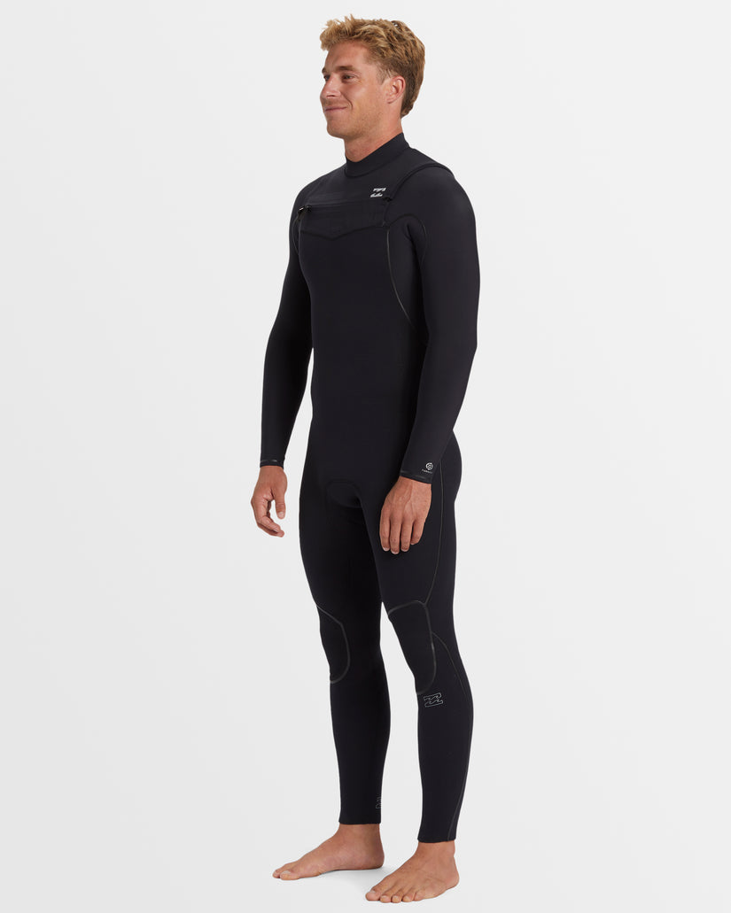 BILLABONG MENS 3/2 FURNACE NATURAL CHEST ZIP STEAMER WETSUIT